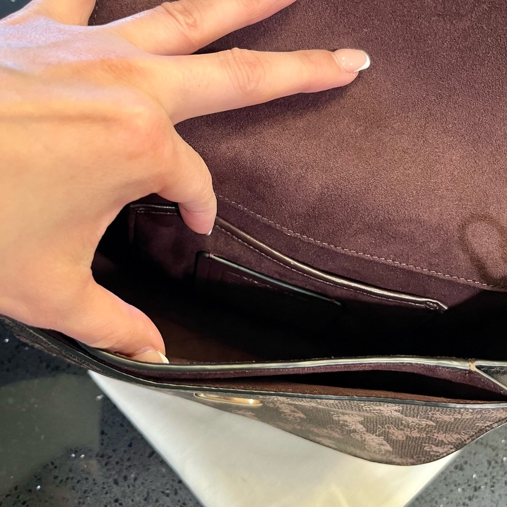Coach Kat Saddle Bag 20 with Horse and Carriage print - Picture 10 of 15
